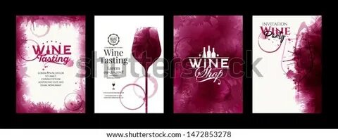 Collection Templates Wine Designs Elegant Wine arkistovektor