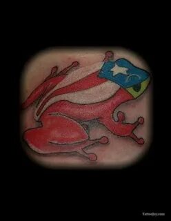 Puerto Rico Flag Frog Tattoo Tattoos, Frog tattoos, Tattoo d