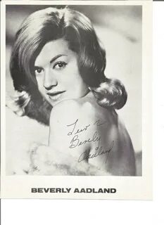 Beverly Aadland signed 10x8 black and white photo. Dedicated