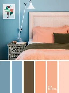 10 Best Color Schemes for Your Bedroom Blue + Peach Teal and