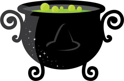 Halloween Cauldrons Clipart - Witches Brew Transparent - Png