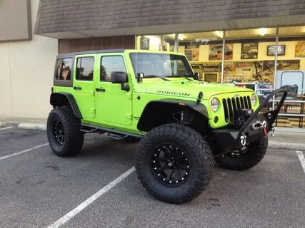 Sexy Jeeps on Twitter Lifted jeep, Lime green jeep, Green je
