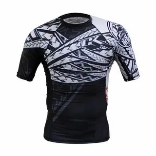 MMA CUSTOM RASH GUARDS & SHORTS Rashguard black, Mens workou