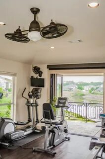 Ceiling Fan Gym room at home, Workout room home, Home gym de