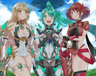 Pneuma, Mythra & Pyra Xenoblade Chronicles 2 Know Your Meme