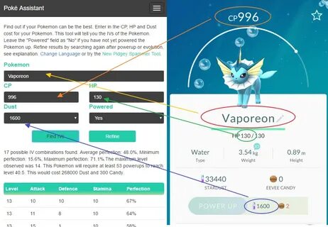 Iv Calculator Pokemon Go : Calculadora de IV en Excel - Maes