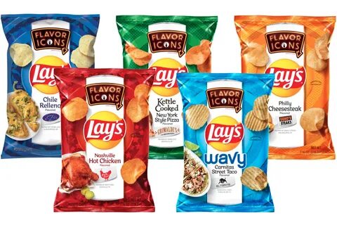 Lay's Just Released Five New Potato Chip Flavors Inspired By