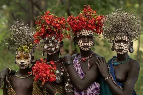 Pin on African tribe women