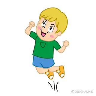 Free Jumping Boy Cartoon Image ｜ Charatoon