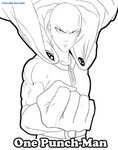 One-Punch Man Coloring Pages - Free Coloring Pages - Colorin