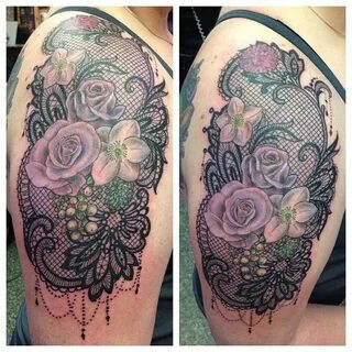 One and done today:) #floral #flower #roses #rose #lace #vic