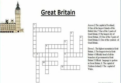 Crossword "Great Britain"