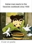 Italian Man Reacts to the Futurists Cookbook Circa 1930 Some