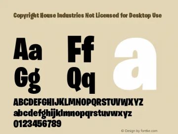 Copyright House Industries Font,Copyright House Industries N