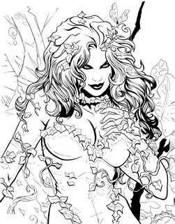 Poison Ivy Coloring Pages For Quick Usage Educative Printabl