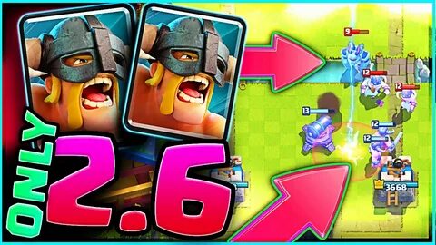 2.6 ELITE BARBARIAN DECK * Clash Royale - YouTube