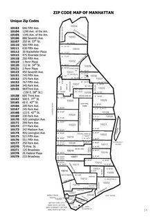 Manhattan Zip Code Map 2020-2022 - Fill and Sign Printable T