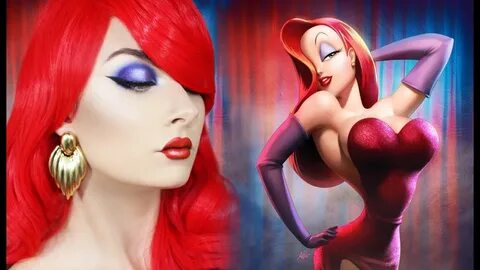 Jessica Rabbit Makeup Tutorial איפור לפורים תחפושת ג'סיקה רא