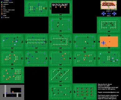 LegendOfZelda-FirstQuest-Level-3(Manji).png (1280 × 1056) Ze