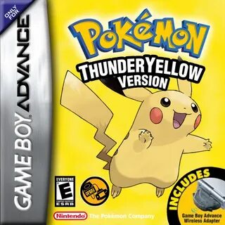 Pokemon Thunder Yellow Version Game Boy Advance Box Art Cove