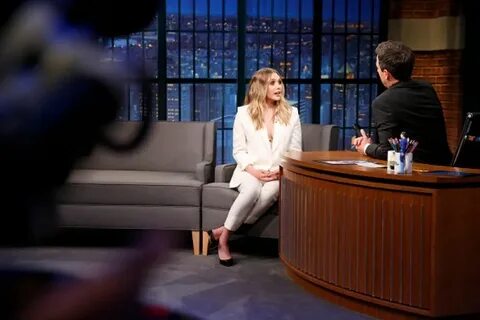 Elizabeth Olsen at Late Night With Seth Meyers in New York C