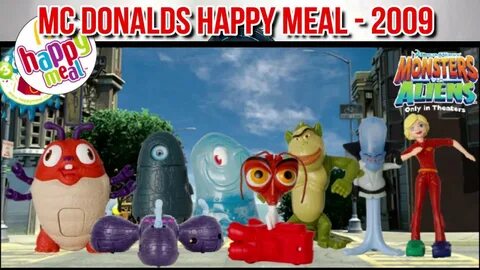 MCDONALD'S HAPPY MEAL MONSTERS VS ALIENS 2009 - YouTube