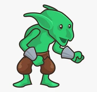 Green Goblin With Wrist Bracers - Goblin Sprite , Free Trans