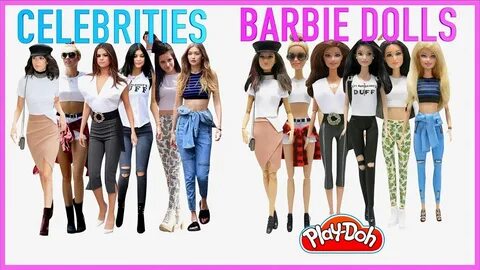 Play Doh Barbie Celebrities Selena Gigi Kendall Kylie Camila