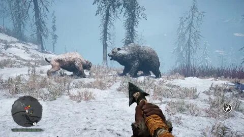 far cry primal cave bear vs smilodon - YouTube