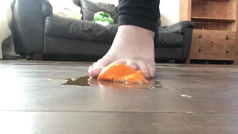 Dirty feet orange crush fetish - YouTube