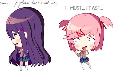 Chibi Cannibal Natsuki Ddlc Png Natsuki Ddlc Fanfiction - Do