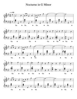 Nocturne in G Minor Sheet music for Piano (Solo) Musescore.c