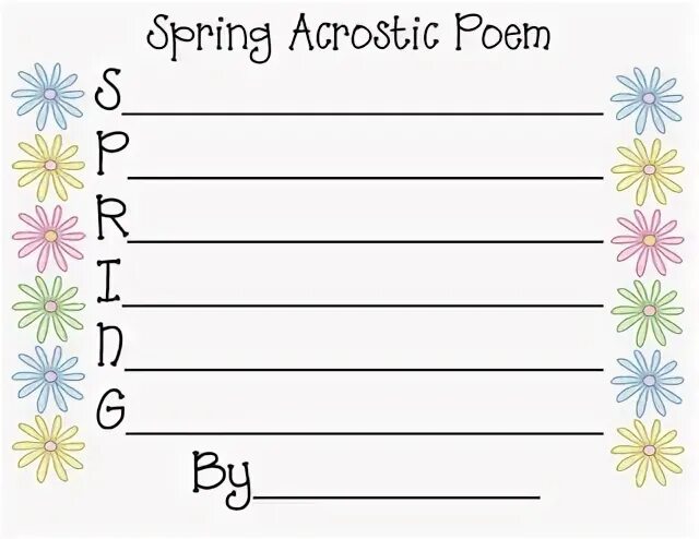 Spring File Folder Word Wall and Writing Prompts Spring writ