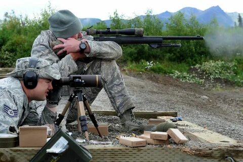 Airmen Train With Sniper Weapon System in Alaska Sniper, Wea