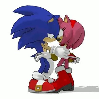 SonAmy kiss (MMD Animation) by Janie7The7Tigress Sonic art, 