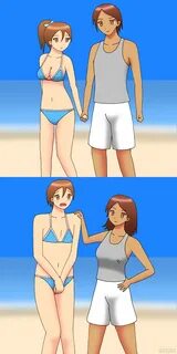 Swapping Beach ep1 - Gender Swap by gomyugomyu on DeviantArt
