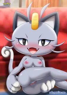 Xbooru - 1girl alolan meowth alolan pokemon ass bbmbbf bedro