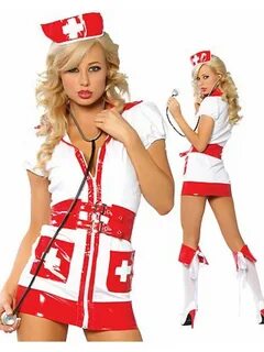 J55 Costum tematic, model asistenta medicala sexy - Wildfash