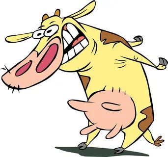 Cattle Chicken Cartoon Clip Art - Cow And Chicken Png Transp