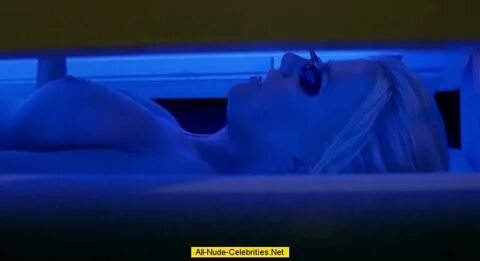 Chelan Simmons topless at tanning bed vidcaps