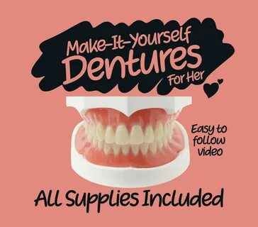 DIY Denture Kit For Her Includes all supplies to create Etsy
