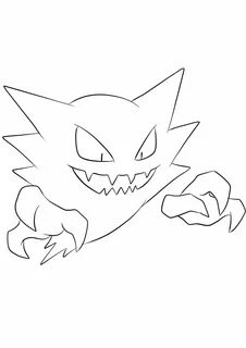 Haunter coloring books Pokemon coloring pages, Pokemon color