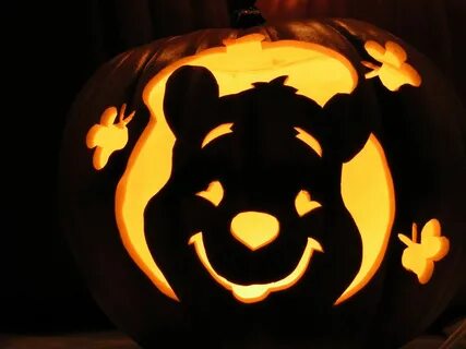 Image result for fall pumpkin carving template winnie pooh D
