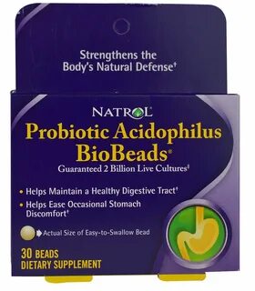 Купить Natrol Probiotic Acidophilus BioBeads ® - 2 миллиарда