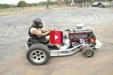 Go-Kart With 6-Cylinder Engine Is Absolutely Out of Control 