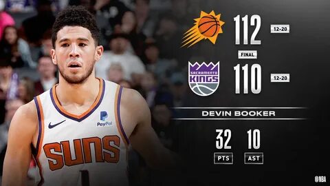 NBA no Twitter: "Devin Booker goes for 32 PTS, 10 AST as the