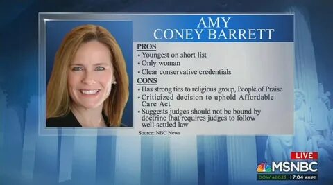 MSNBC Targets and Mocks Amy Coney Barrett’s Faith Newsbuster