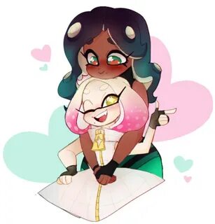 Warm up fluff fanart I did today! Pearl and Marina the babe 