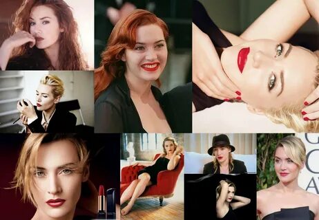 Kate Winslet with red lipstick - केट विंसलेट प्रशंसक Art (30