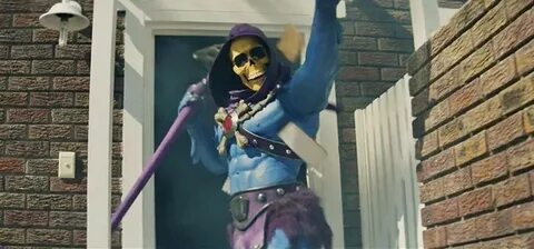 A dancing Skeletor in the last Moneysupermarket Epic Ad